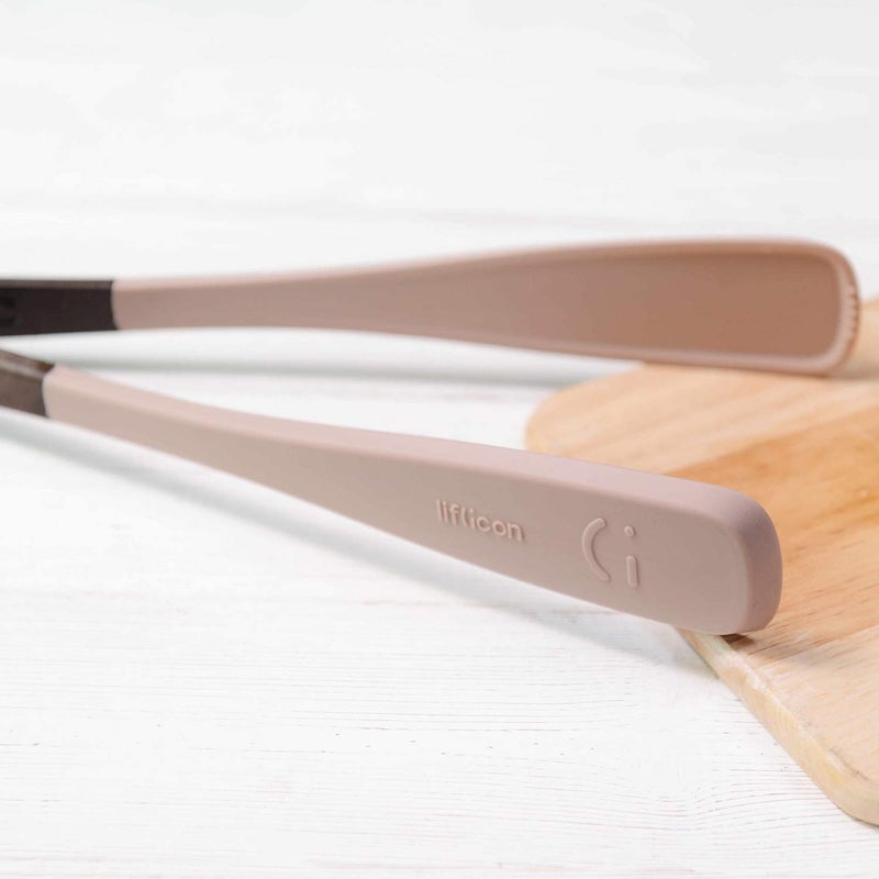 Liflicon cooking utensils Tango Food Tongs-Ivory White - Image 2
